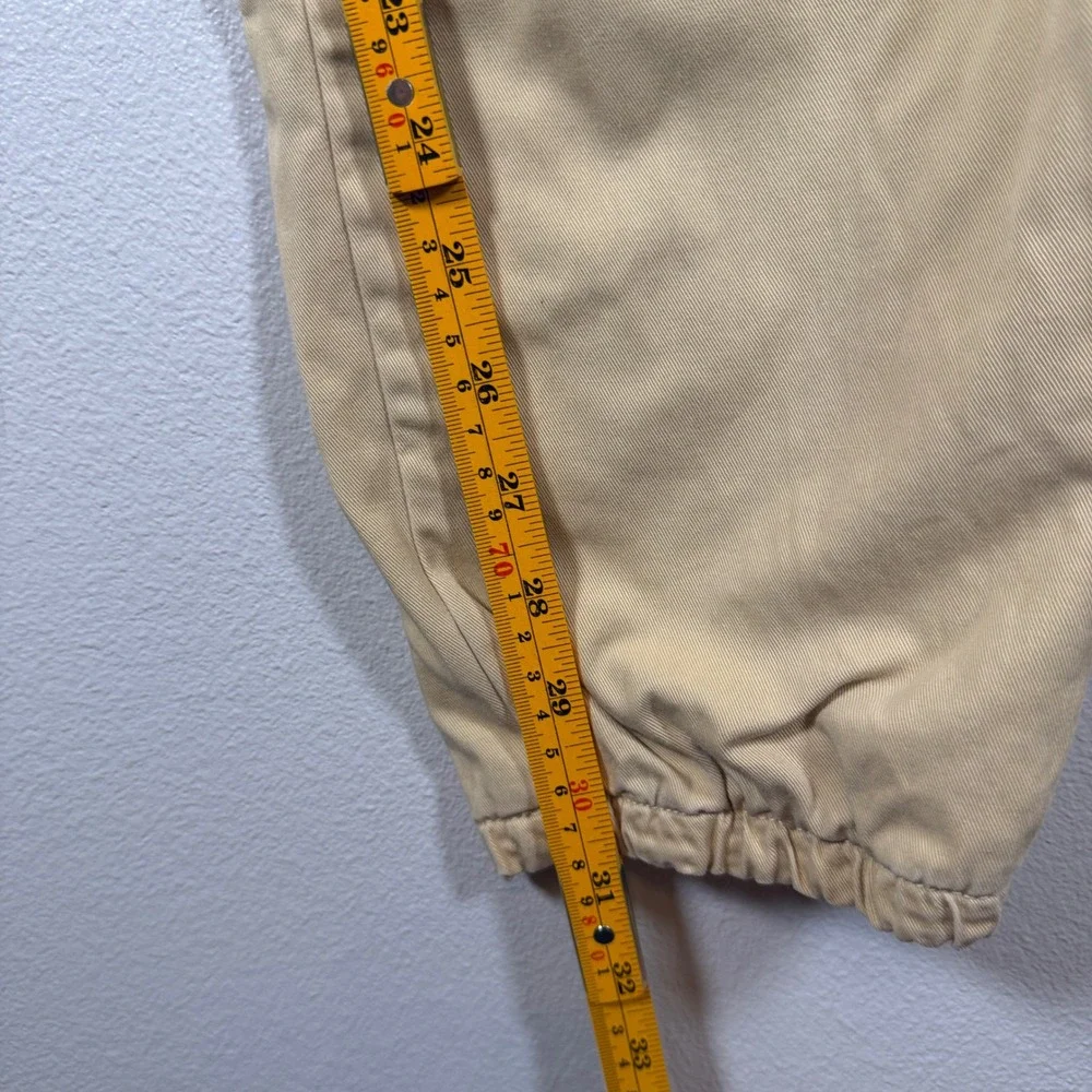 Offcorss Boys Tan‎ Khaki Jogger Pants Lined Cotton Elastic Waist Size 16 5126585